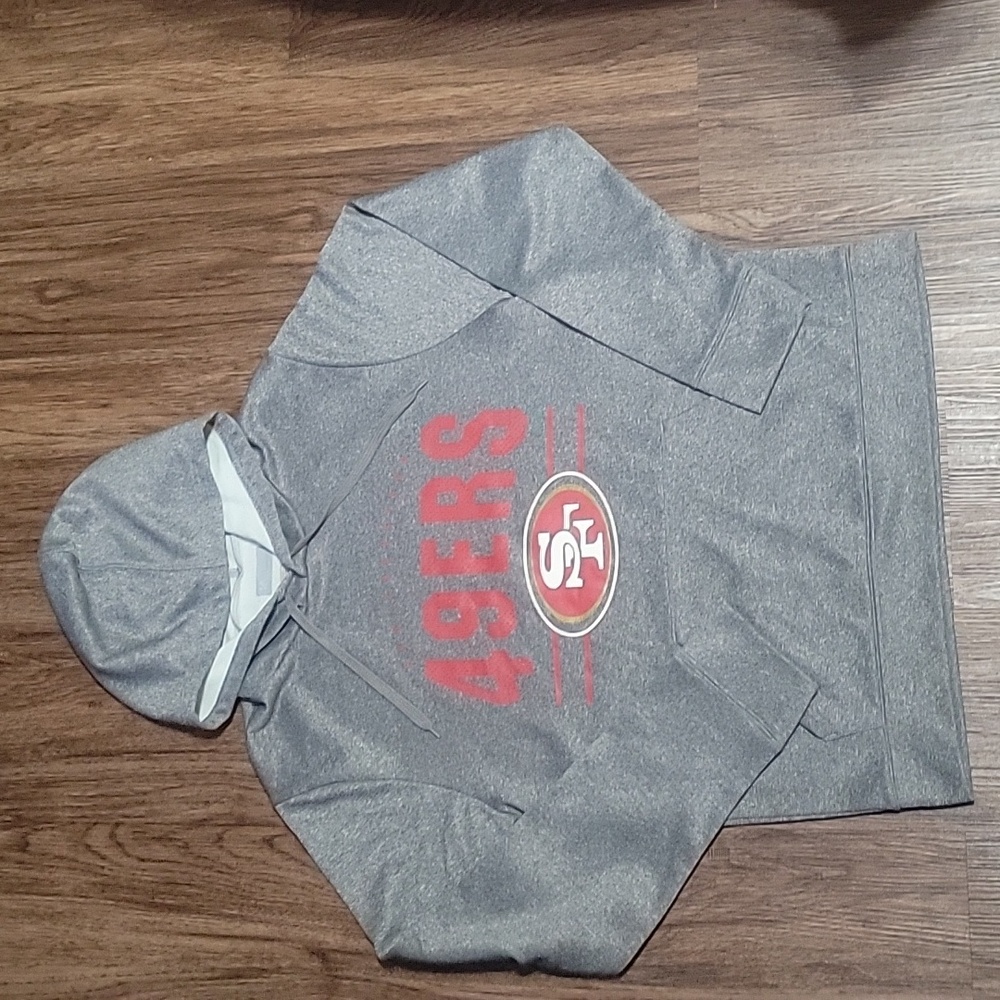 SF 49ers Gray hoodie Mens size Small